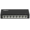 Коммутатор 8-в-1 Dahua DH-PFS3008-8ET /8 портов до 100 Мбит.с/коммутация до 1.6 Gbит.с/неуправляемый/Plug & Play/черный (DH-PFS3008-8ET)