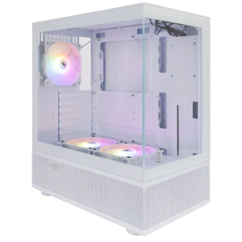 Компьютерный корпус 1STPLAYER FIREBASE X4-M белый/mATX, TG/1x120мм & 2x140мм LED fans inc./X4-M-WH-2F1P-W-1F1-W