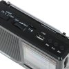 Радиоприемник портативный Hyundai H-PSR140 черный USB microSD