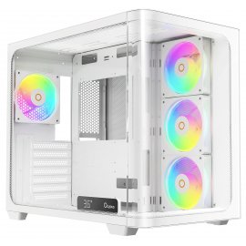 Компьютерный корпус Aerocool / Formula Python (3xUSB, 2xAudio, 0.5 мм,2x200 мм FAN, прозрачная стенка-закаленное стекло, ATX, без БП)