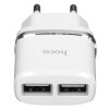 Сетевое зарядное устройство C12 Smart dual USB charger, белый