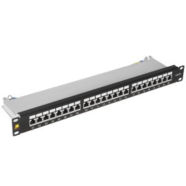 Патч-панель LANMASTER 24 порта, STP, кат.6A, 1U