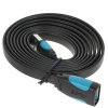 Кабель-удлинитель Vention USB 3.0 AM/AF - 1,5 м плоский VAS-A13-B150