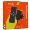 Держатель автомобильный Canyon Car Holder for Smartphones,magnetic suction function,with 2 plates(rectangle/circle), черный,40x35x50мм 0.033kg