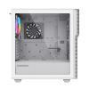 Компьютерный корпус GameMax Centauri, без БП, (ATX,Бело-голуб,USB 3.0, Зак.стек.,1*120мм. RGb, пыл.фильтр), белый/синий
