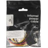 Удлинитель кабеля питания SATA Cablexpert CC-SATAMF-01, 15pin(M)/15pin(F), 30см