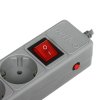 Сетевой фильтр Perfeo "POWER+",PF_A4663 (5,0м, 5 розеток, серый (PF-PP-5/5,0-G))