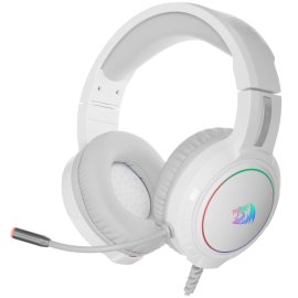 Гарнитура Redragon Mento белый, проводная, USB / 2 x mini jack 3.5 мм, подсветка