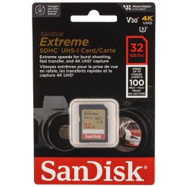 Карта памяти SDHC 32GB UHS-I SDSDXVT-032G-GNCIN SANDISK