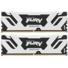 Оперативная память Kingston Fury Renegade, DDR5, 64GB (2x32 GB), 6400 MHz, CL32, DIMM, радиатор, RGB, серебристый/черный
