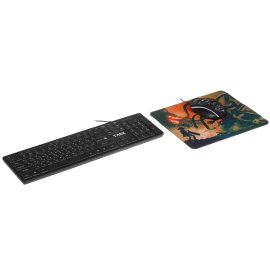 Комплект клавиатура + мышь проводной Genius KM-100SE клавиатура+мышь, USB. черный (31330009402)