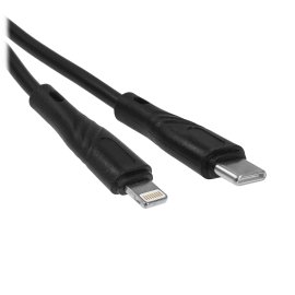 Сетевое зарядное устройство Cablexpert MP3A-PC-36 USB 2 порта, 2.4A, черный + кабель 1м lightning